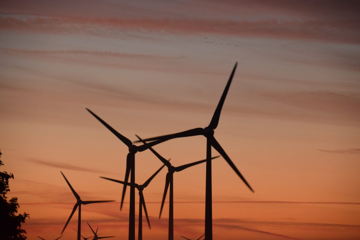 Wind Mill sunset