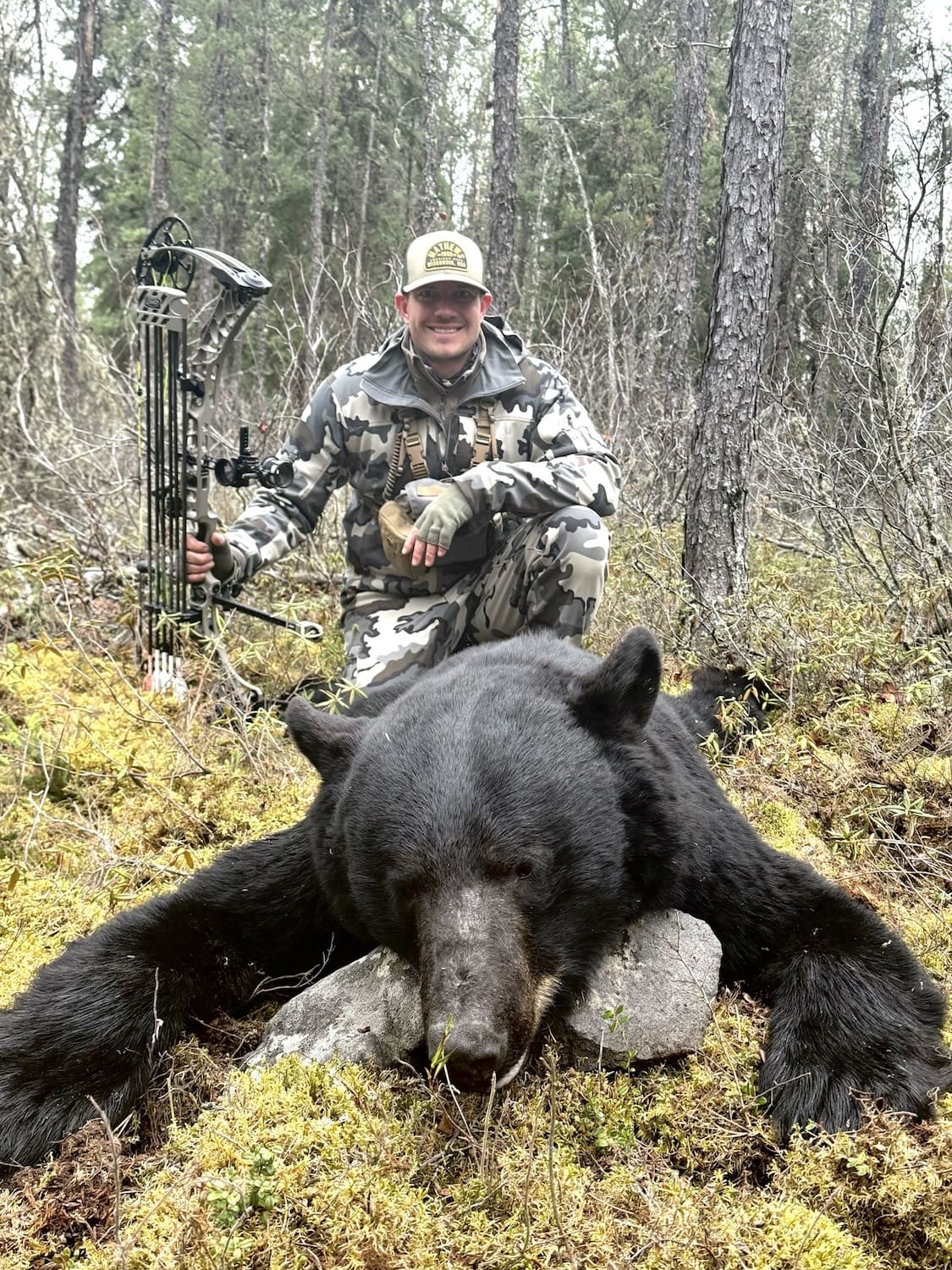 Jake Hyland after bow hunting a black bear.