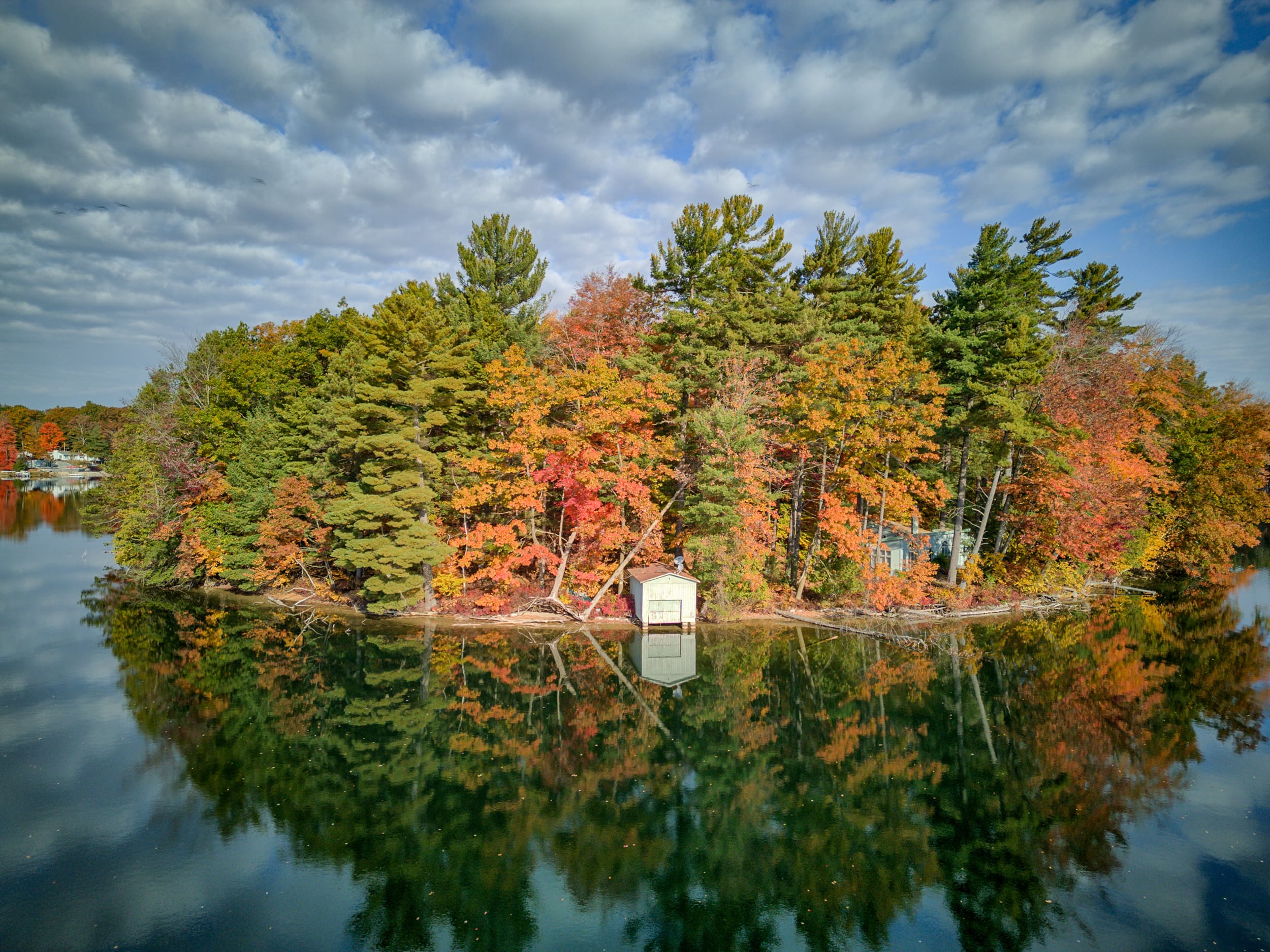 Jeri-Mar Isle, a 9 acre island in Mecosta, Michigan