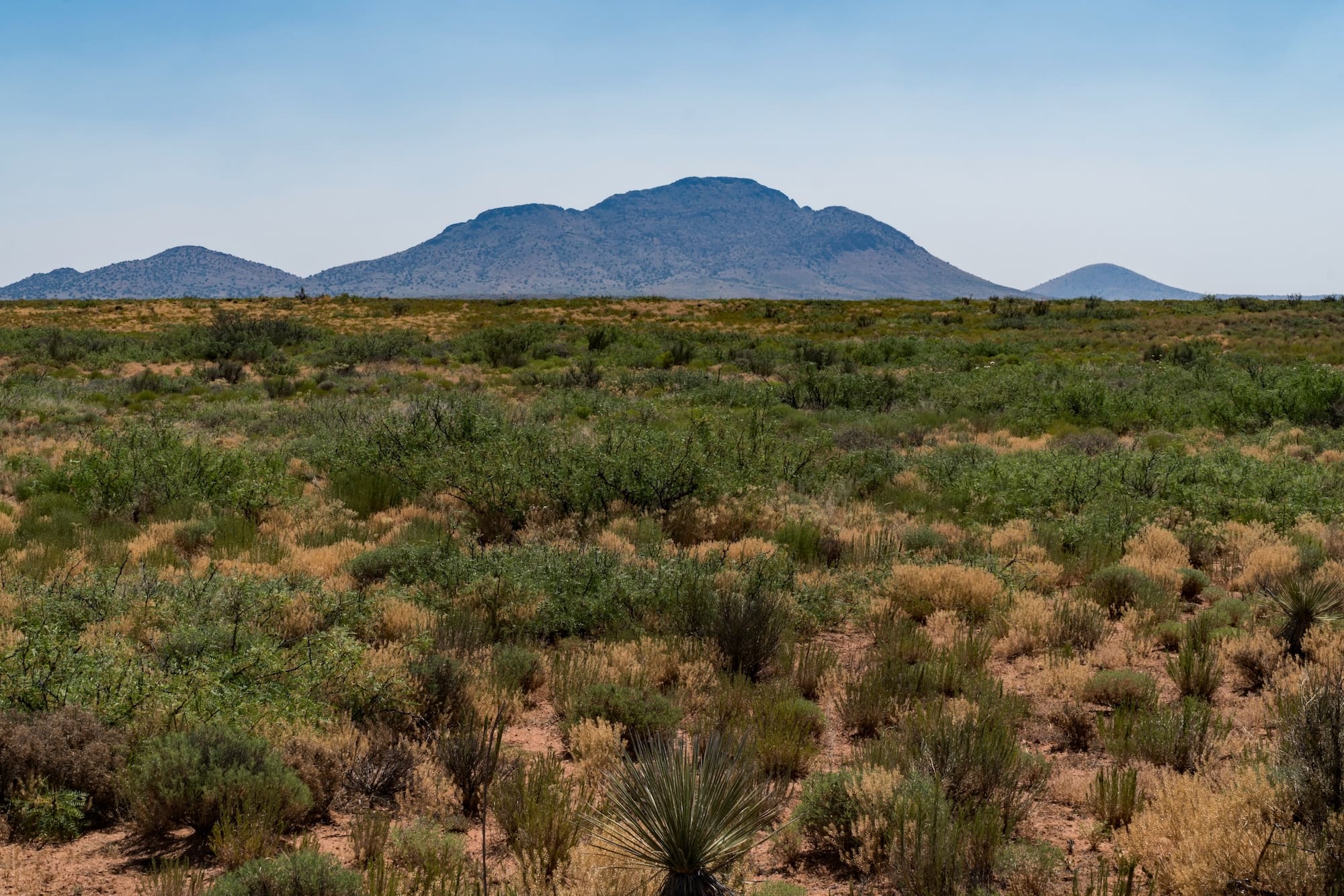 The view from Separ road in the southwestern part of New Mexico.
