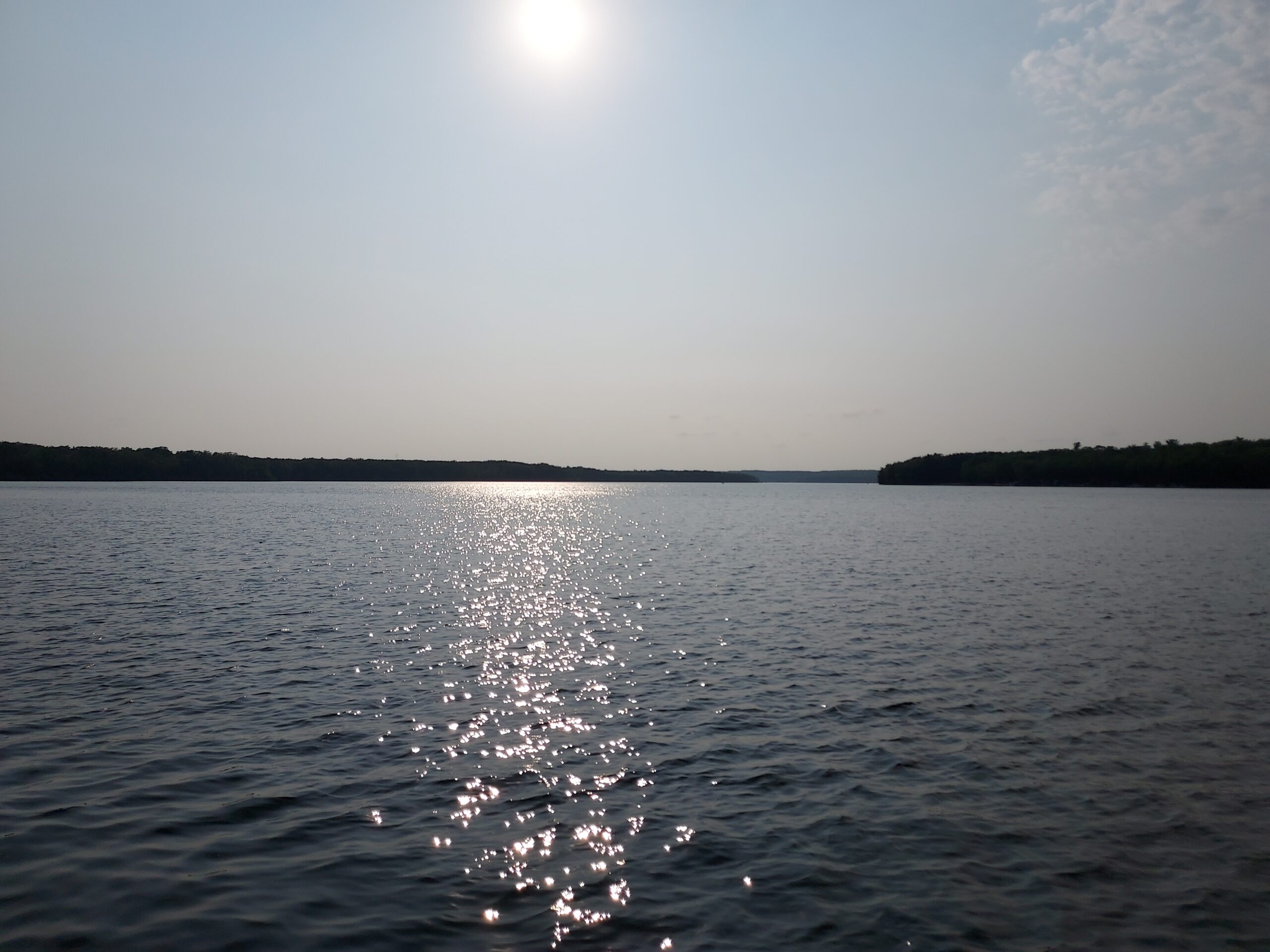 Beautiful Lake Mecosta at twilight.