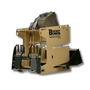 Construction PRO Bucket Bunker Skid Steer Attachment Rack