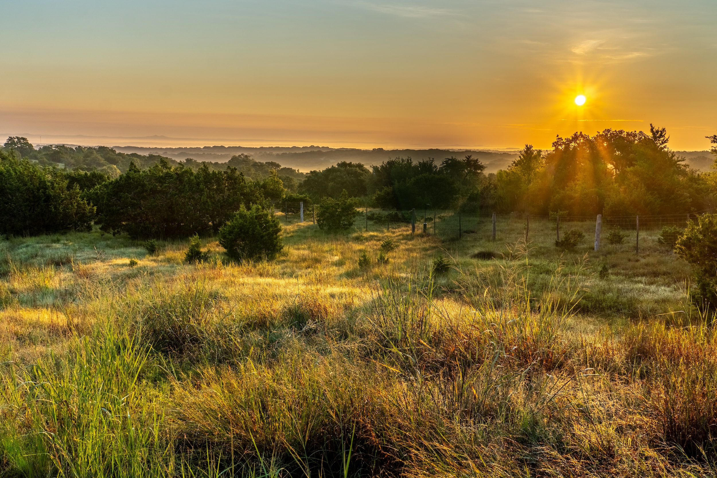 wide open land in the Texas hill country one of the best places to buy land in the US for investment purposes
