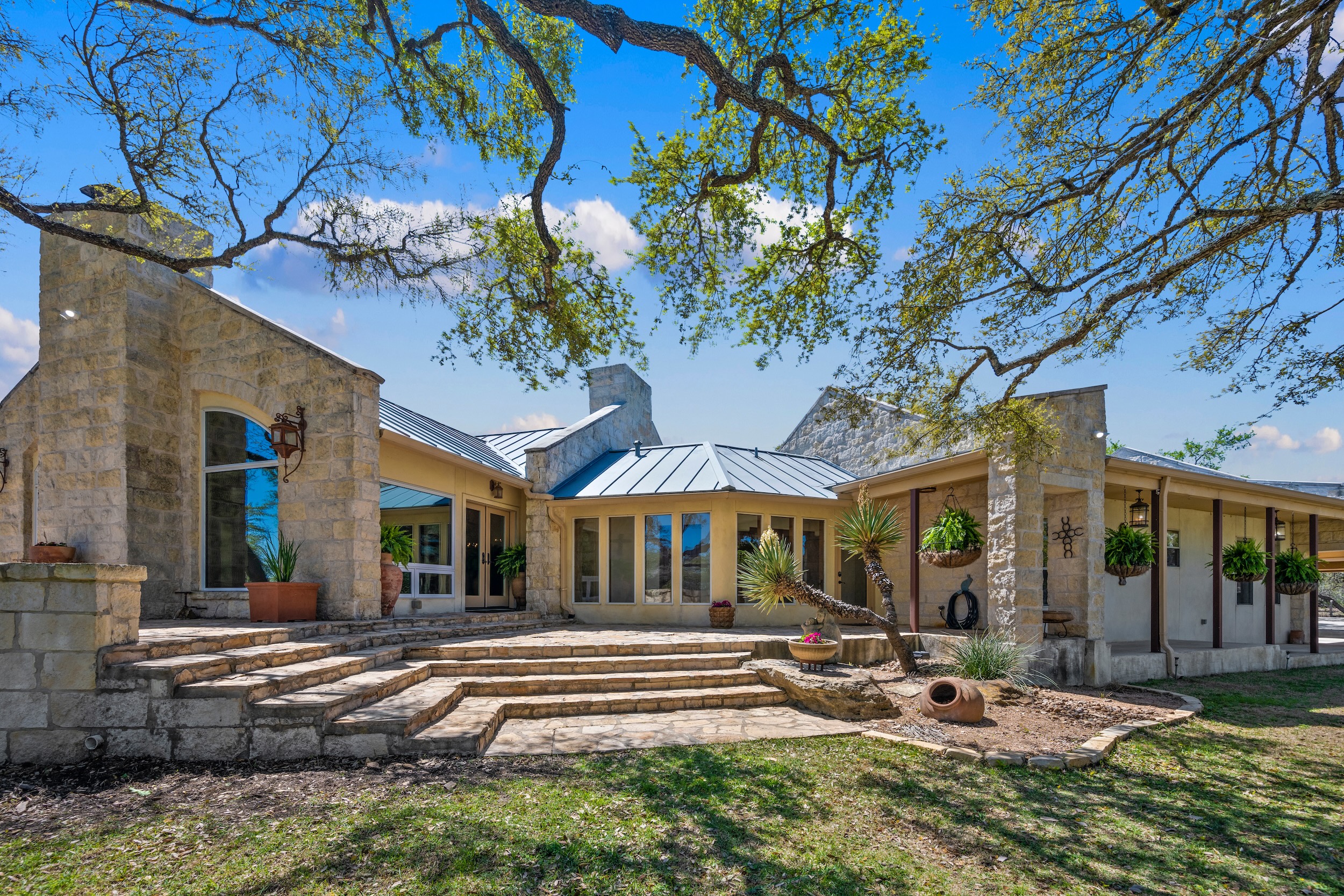 home built in the state of Texas on a beautiful plot of land nestled in the trees