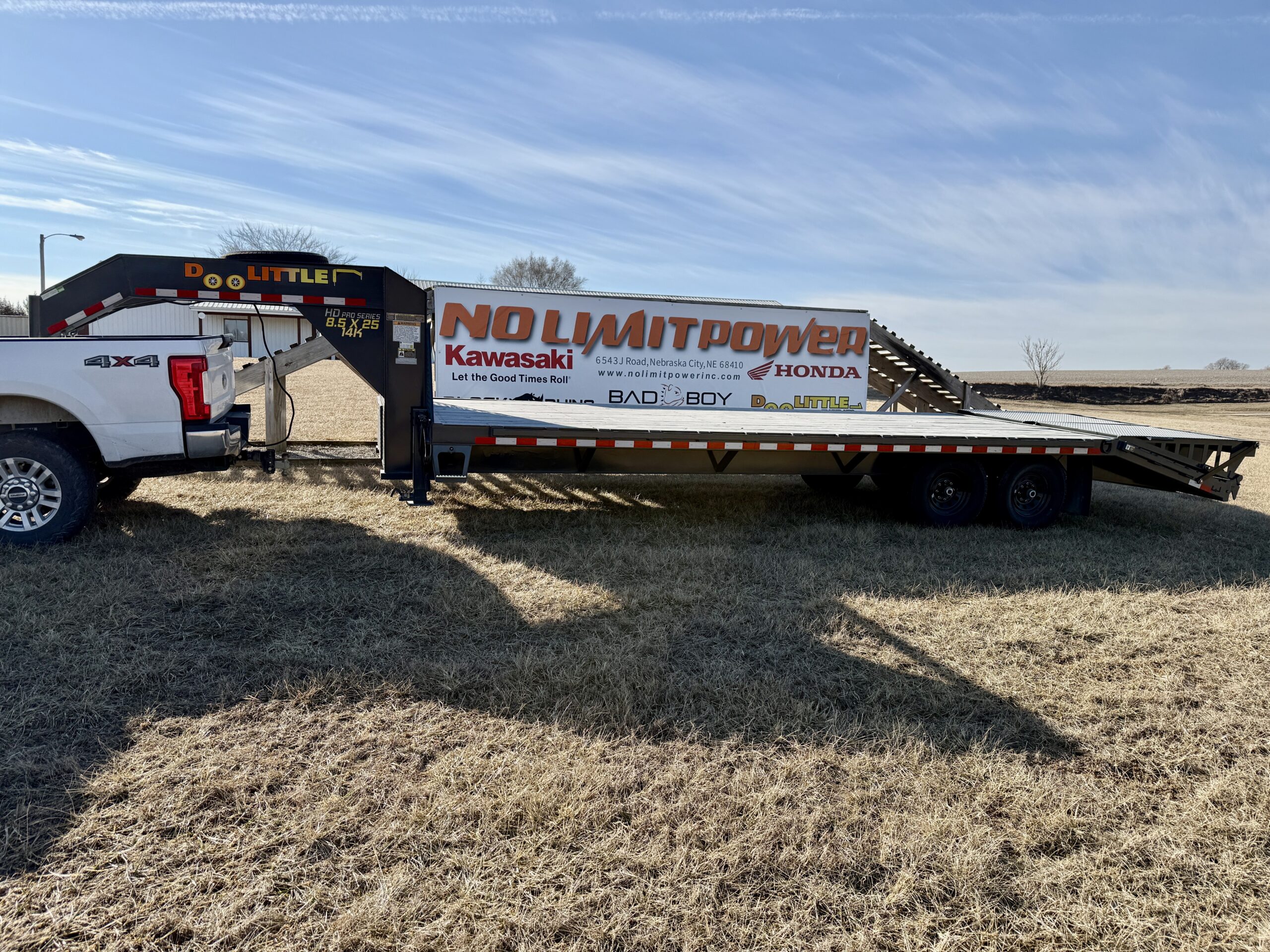 Thumbnail image of a Brand New Doolittle 102×25 14k Deck Over Trailer