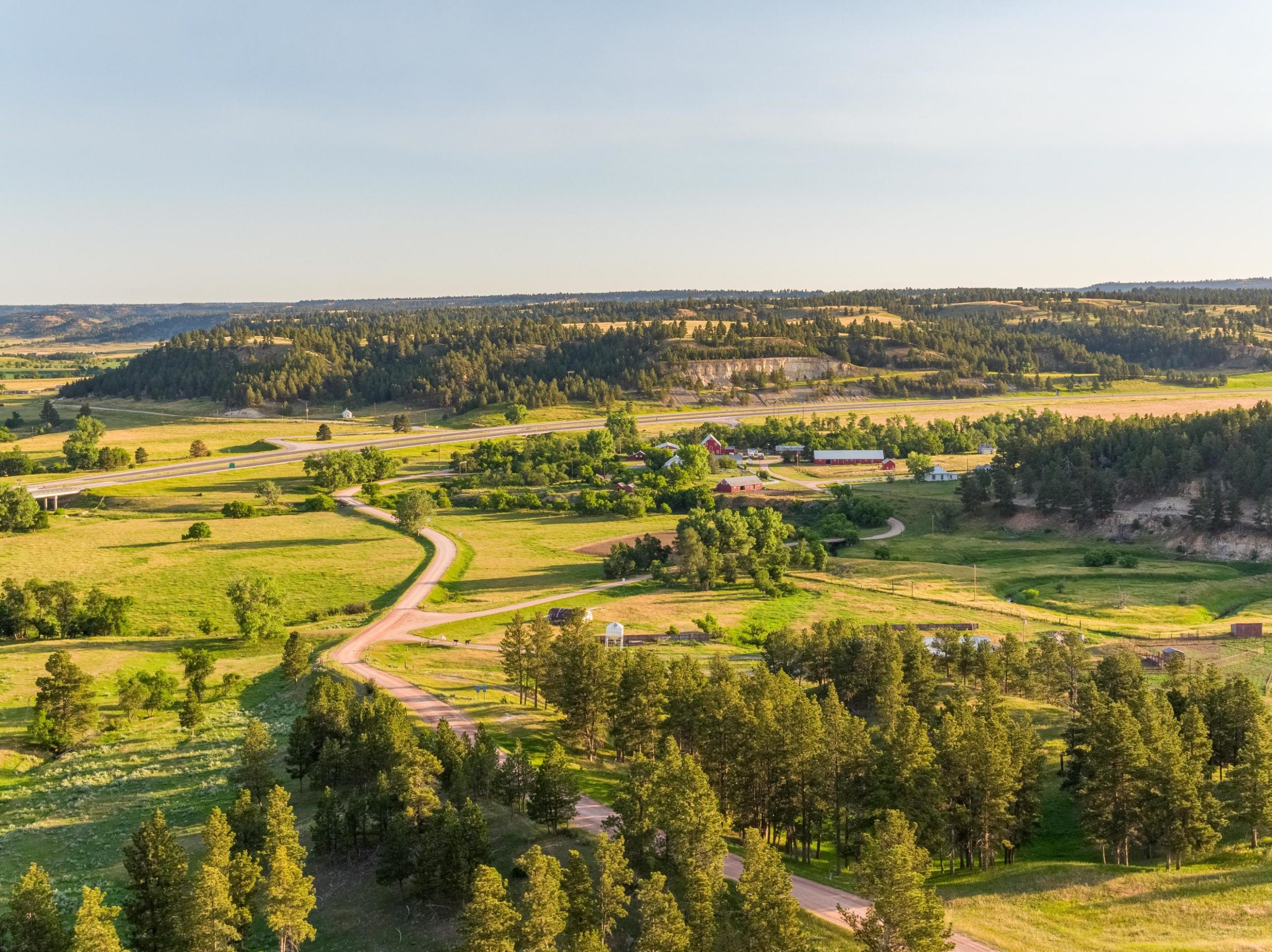 Wyoming ranch dotted with trees
