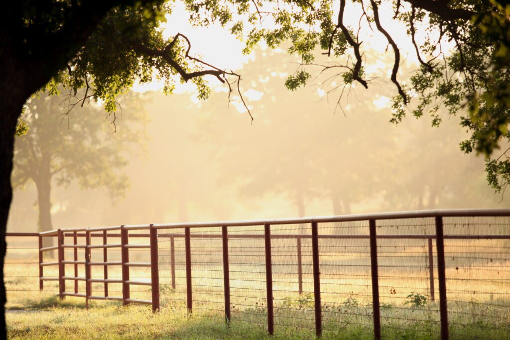high cost pipe fence installation including field wire for livestock